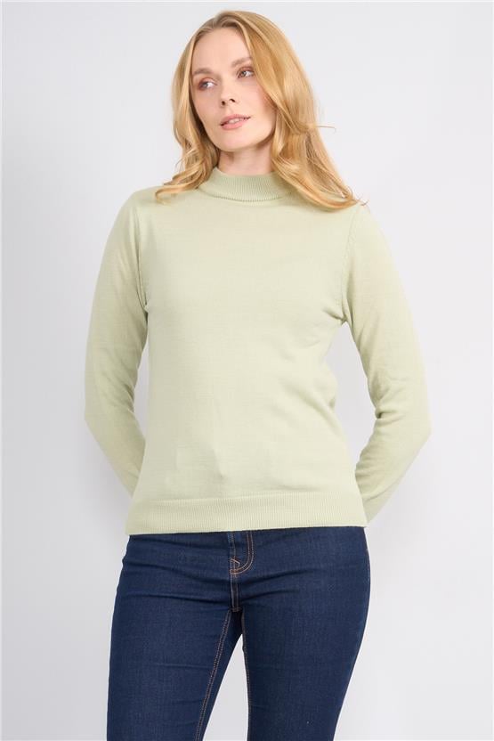 Çetinkaya Miyamira 2300 Kadın Basic Yarım Balıkçı Soft İplik Triko Çağla