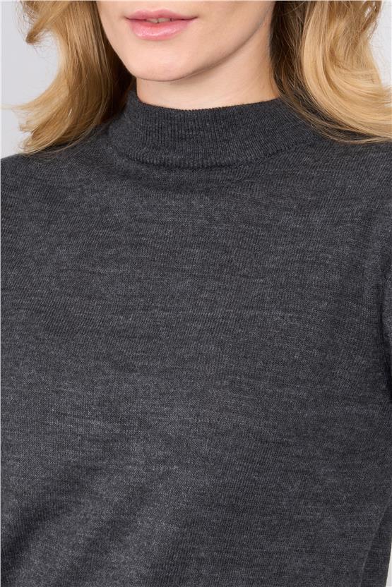 Çetinkaya Miyamira 2300 Kadın Basic Yarım Balıkçı Soft İplik Triko Grimelanj