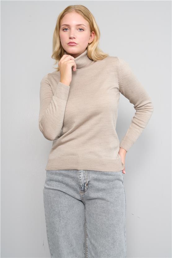 Çetinkaya Miyamira Balıkçı Yaka Taş Triko