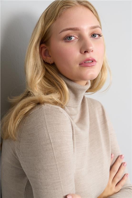 Çetinkaya Miyamira Balıkçı Yaka Taş Triko