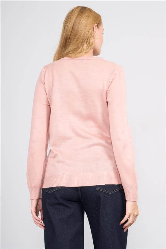 Çetinkaya Miyamira Kadın Pudra Kazak