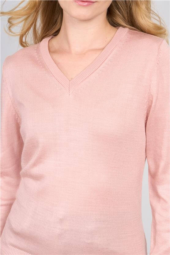 Çetinkaya Miyamira Kadın Pudra Kazak