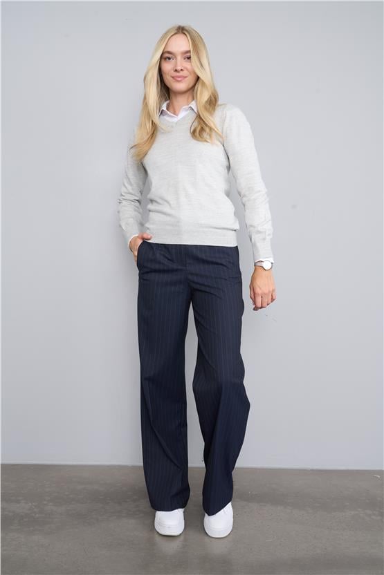 Çetinkaya Miyamira V Yaka Triko Kar Melanj