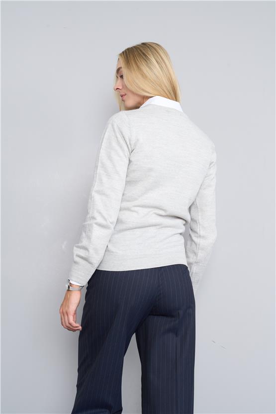 Çetinkaya Miyamira V Yaka Triko Kar Melanj