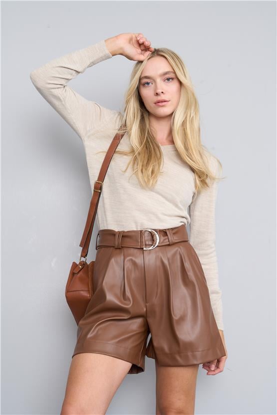 Çetinkaya Miyamira V Yaka Triko Taş Melanj