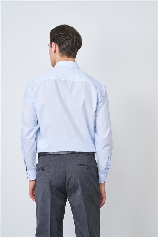 Çetinkaya T.Cotton Buz Mavisi Erkek Gömlek