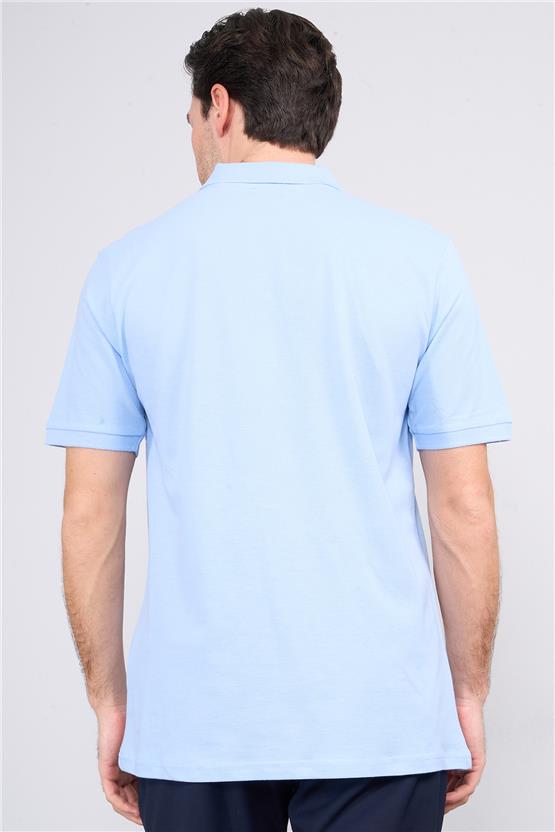 Chester Polo 2742-L Erkek Polo Yaka Pike T-Shirt Bebe Mavi %100 Pamuk
