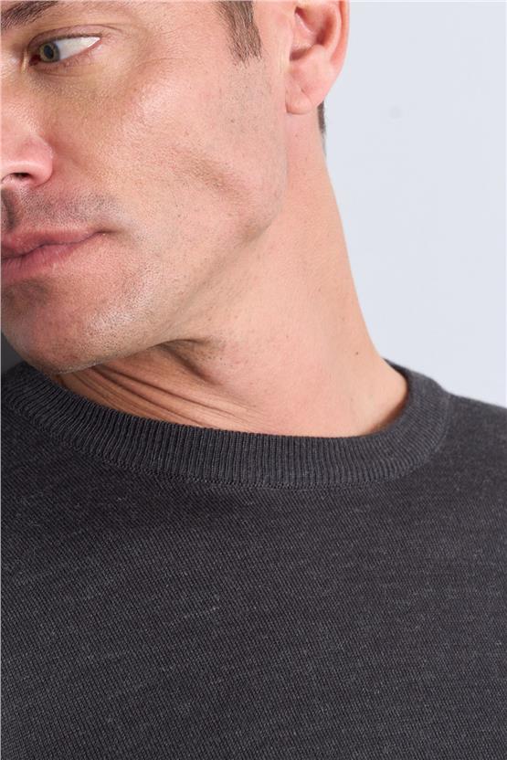 Chester Polo 3604 Bisiklet Yaka Regular Triko Antrasitmelanj