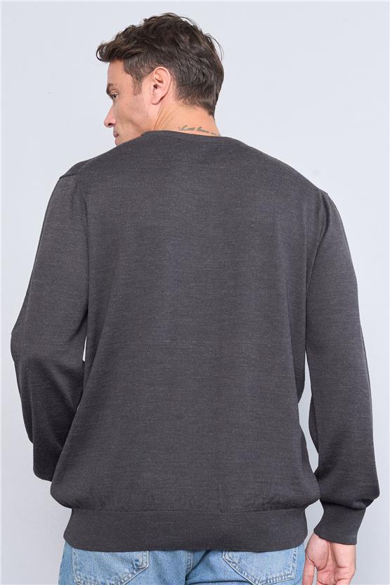 Chester Polo 3604 Bisiklet Yaka Regular Triko Antrasitmelanj