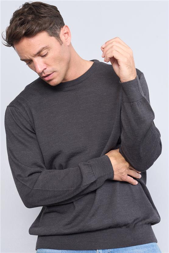 Chester Polo 3604 Bisiklet Yaka Regular Triko Antrasitmelanj