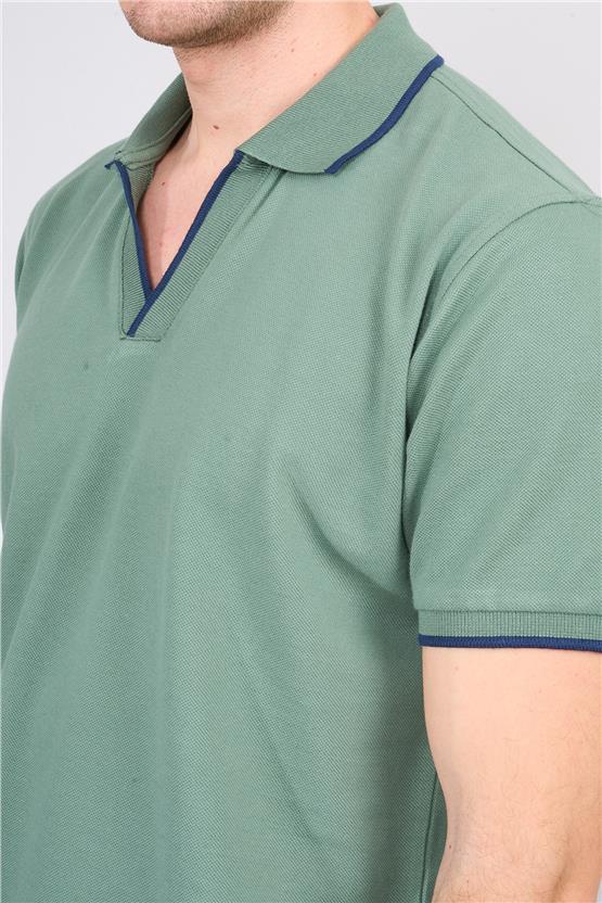 Chester Polo 3794 Erkek Apaş Yaka Penye Pike T-shirt Çağla