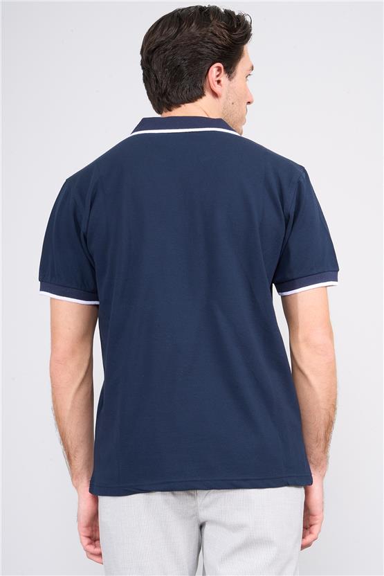 Chester Polo 3794 Erkek Apaş Yaka Penye Pike T-shirt Lacivert