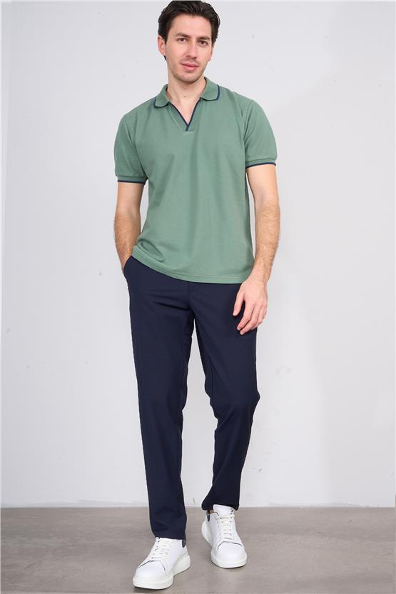 Chester Polo 3794 Erkek Apaş Yaka Penye Pike T-shirt Çağla