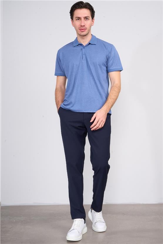 Chester Polo 3797 Erkek Polo Yaka 30/1 Pike T-shirt İndigo