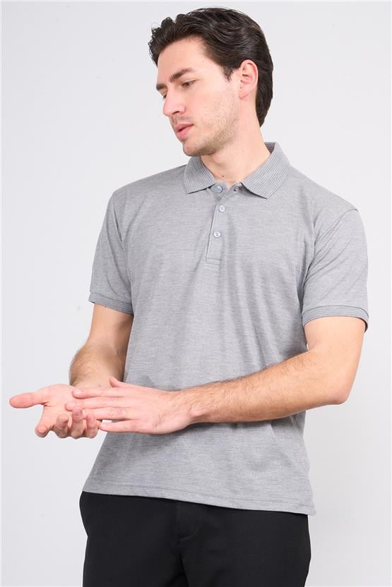 Chester Polo 3797 Erkek Polo Yaka 30/1 Pike T-shirt Grimelanj