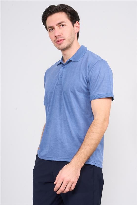 Chester Polo 3797 Erkek Polo Yaka 30/1 Pike T-shirt İndigo