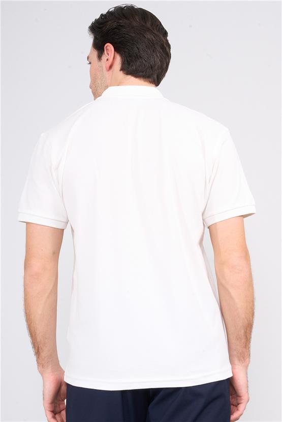 Chester Polo 3872 Erkek Polo Yaka 30/1 Penye Pike T-shirt Krem