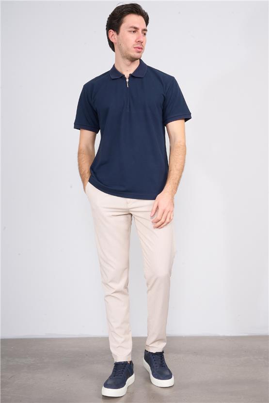 Chester Polo 3872 Erkek Polo Yaka 30/1 Penye Pike T-shirt Lacivert
