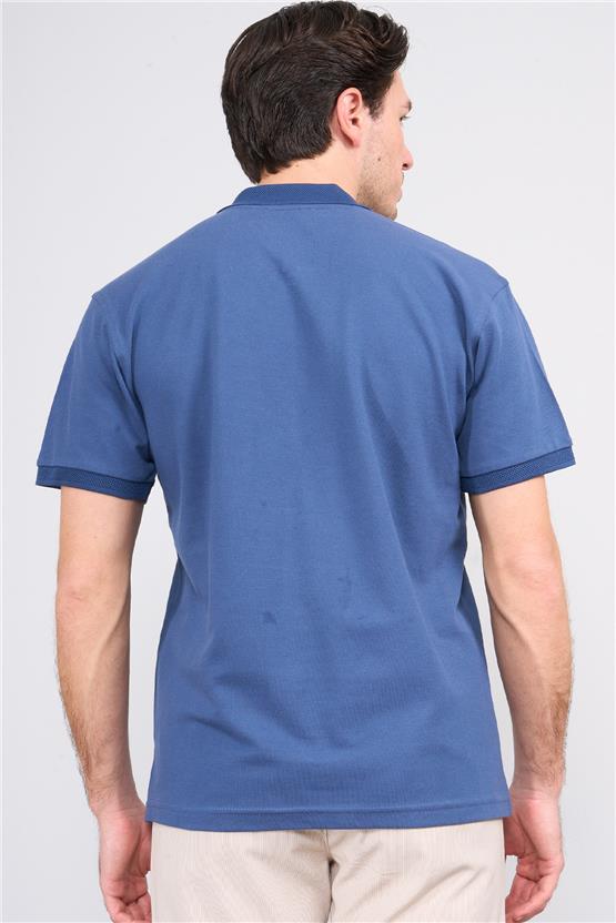 Chester Polo 3872 Erkek Polo Yaka 30/1 Penye Pike T-shirt Koyu İndigo