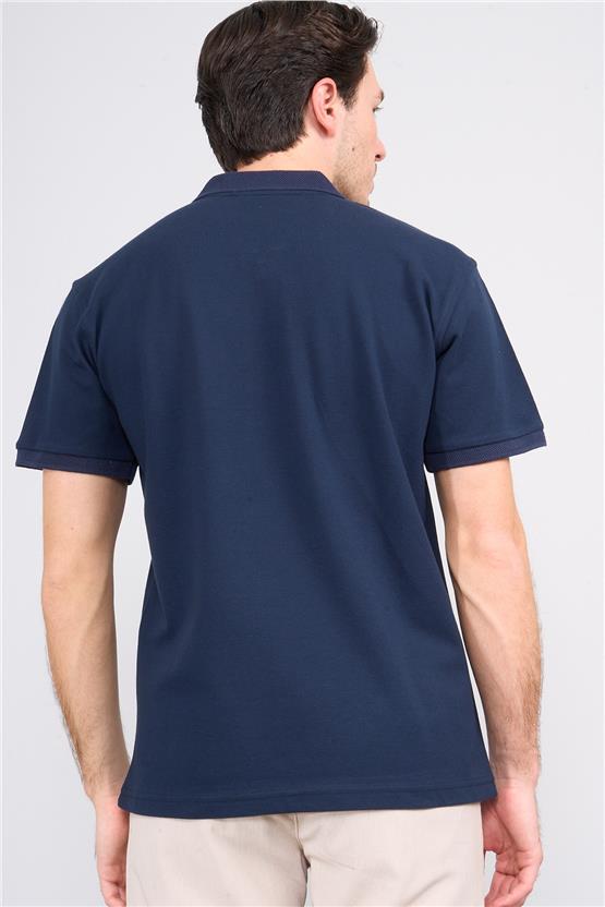 Chester Polo 3872 Erkek Polo Yaka 30/1 Penye Pike T-shirt Lacivert