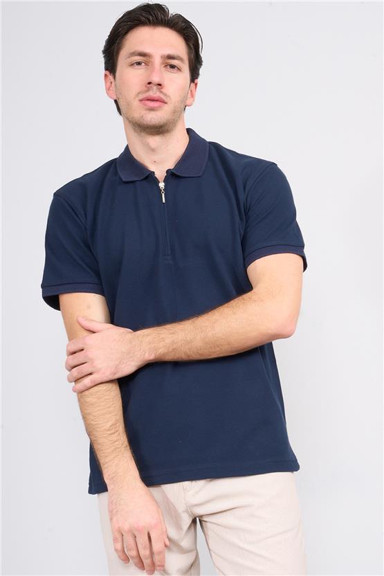 Chester Polo 3872 Erkek Polo Yaka 30/1 Penye Pike T-shirt Lacivert
