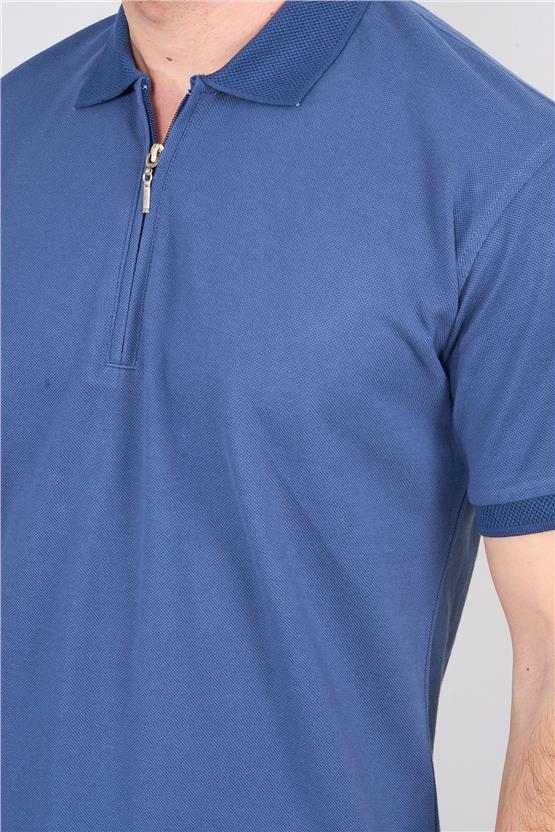 Chester Polo 3872 Erkek Polo Yaka 30/1 Penye Pike T-shirt Koyu İndigo