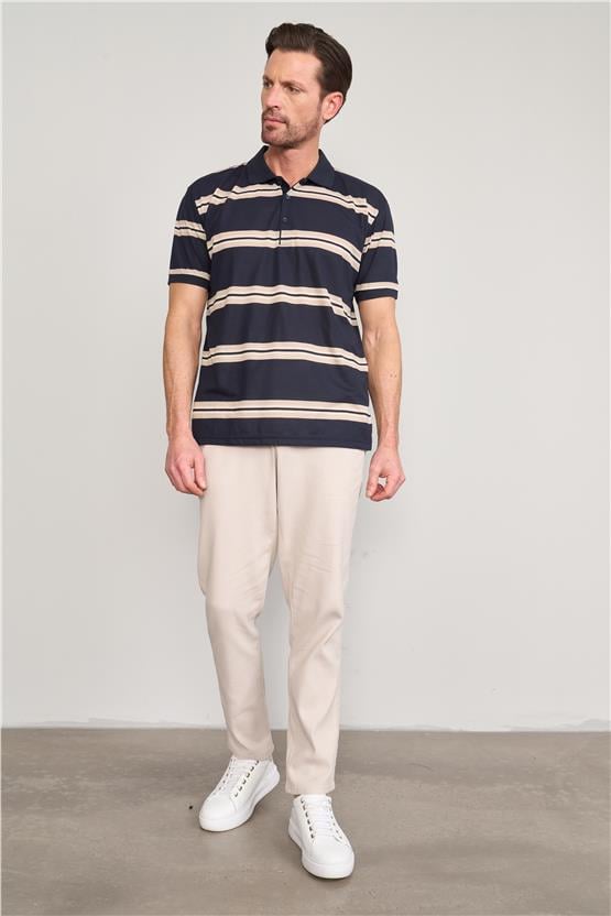 Chester Polo 3899 Erkek Polo Yaka 30/1 Süprem T-shirt Lacivert