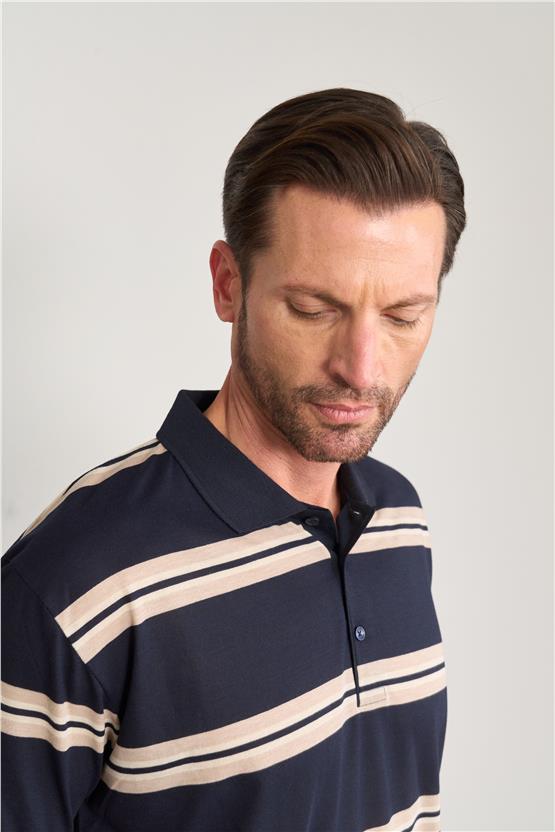 Chester Polo 3899 Erkek Polo Yaka 30/1 Süprem T-shirt Lacivert