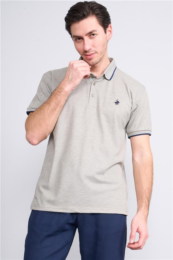 Chester Polo 3939 Erkek Polo Yaka 1-1 Pike T-shirt Haki