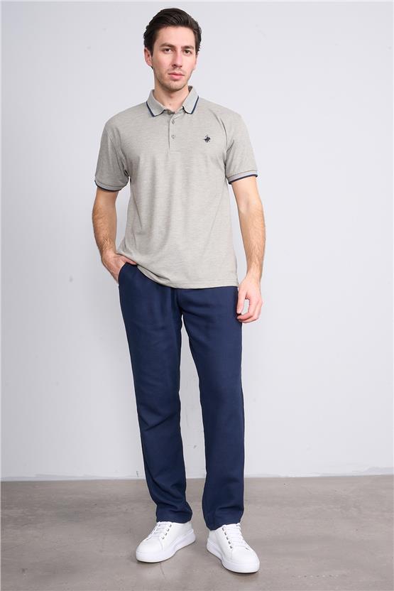 Chester Polo 3939 Erkek Polo Yaka 1-1 Pike T-shirt Haki