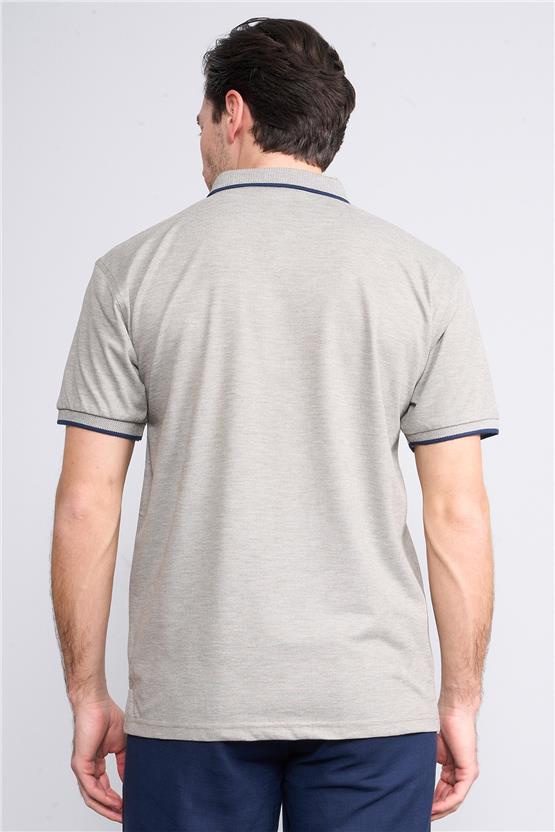 Chester Polo 3939 Erkek Polo Yaka 1-1 Pike T-shirt Haki