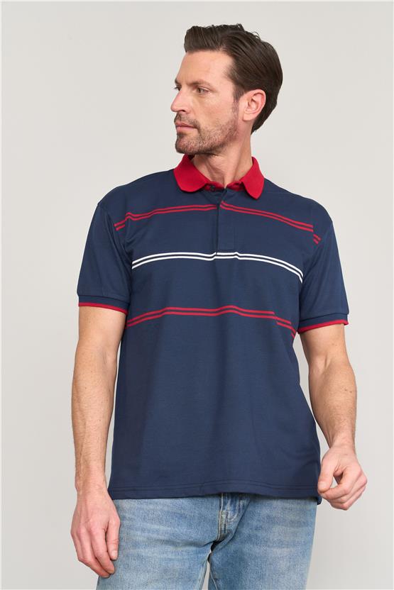 Chester Polo 3950 Erkek Polo Yaka 30/1 Örme T-shirt Lacivert