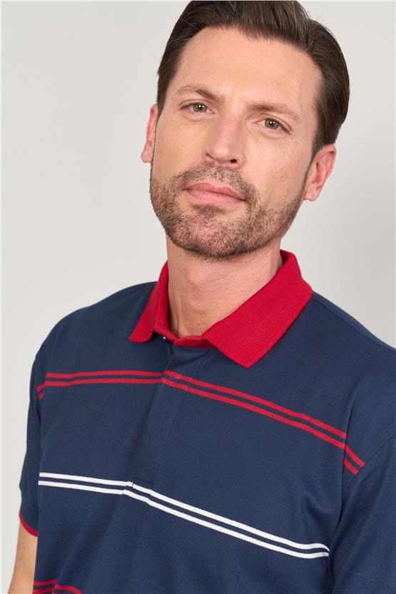 Chester Polo 3950 Erkek Polo Yaka 30/1 Örme T-shirt Lacivert