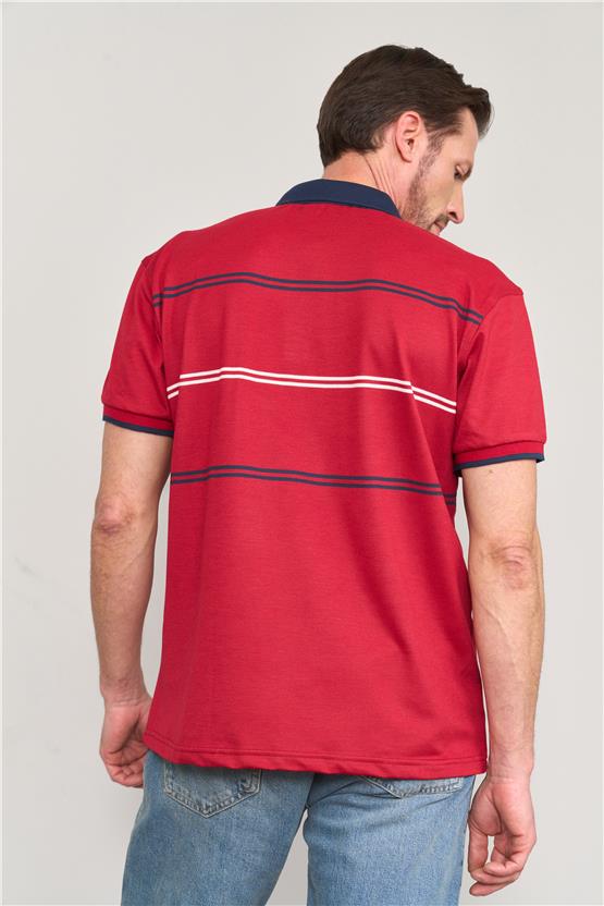 Chester Polo 3950 Erkek Polo Yaka 30/1 Örme T-shirt Kırmızı