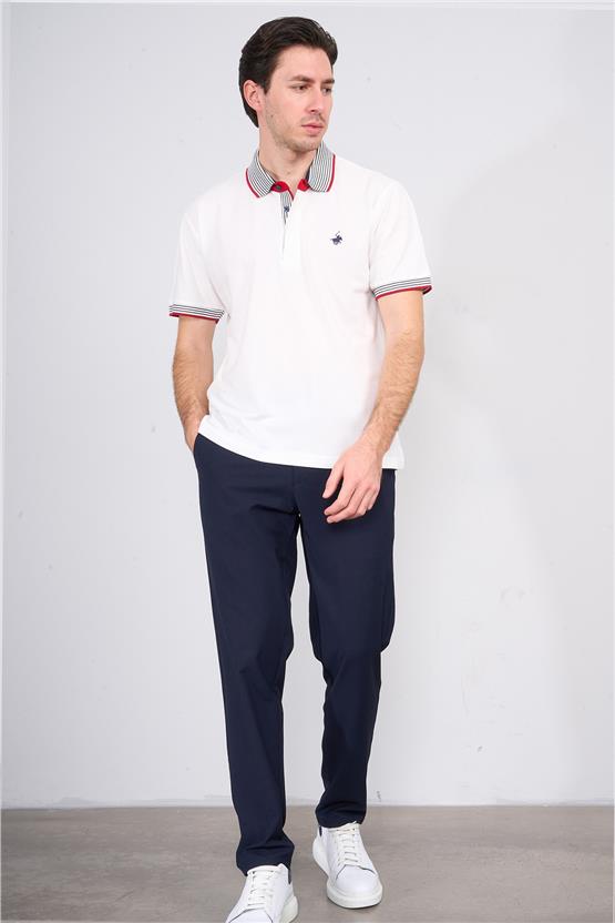 Chester Polo 3951 Erkek Polo Yaka Penye Pike T-shirt Beyaz