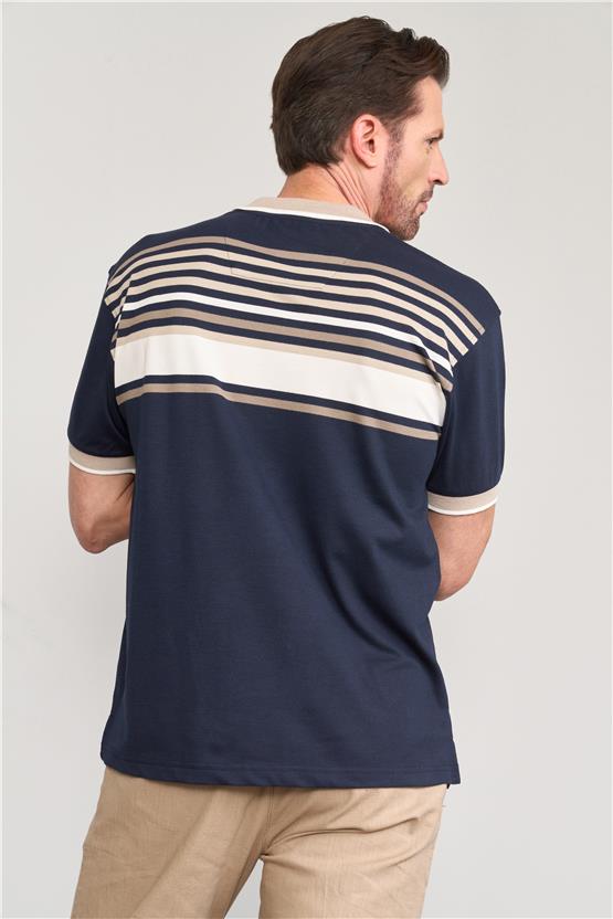 Chester Polo 3955 Erkek Polo Yaka 30/1 Pike T-shirt Koyu Lacivert