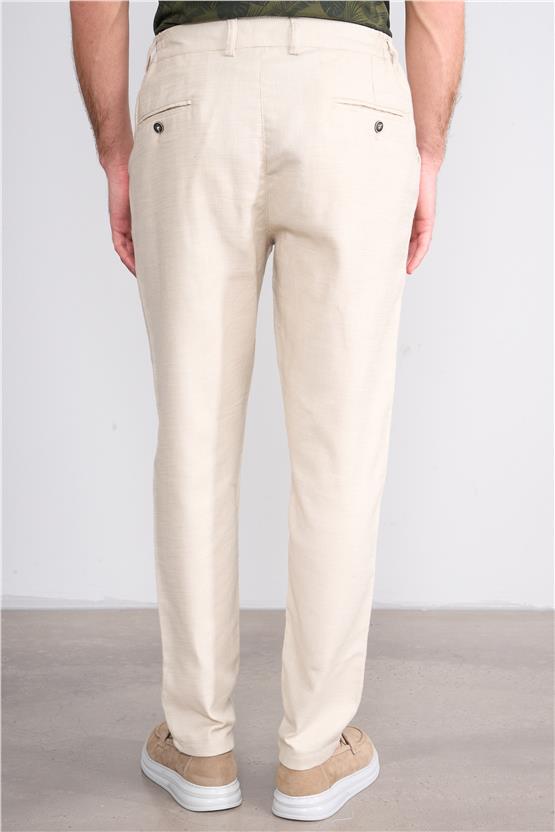 Chester Polo 8091-E Erkek Yan Cep Pantolon Bej