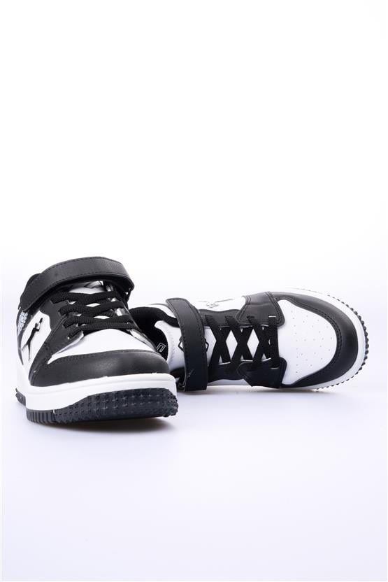 Cool Haykat Kısa Siyah Beyaz Filet Erkek Çocuk Ayakkabı