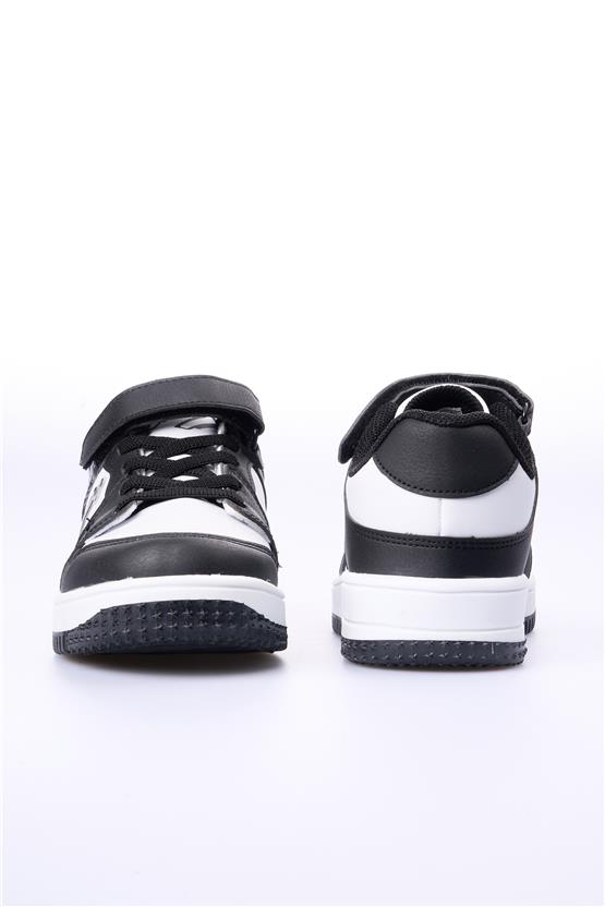 Cool Haykat Kısa Siyah Beyaz Filet Erkek Çocuk Ayakkabı