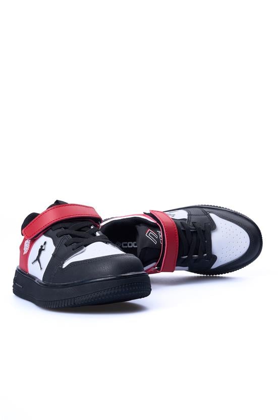 Cool Haykat Kısa Siyah Kırmızı Erkek Flt Ayakkabı