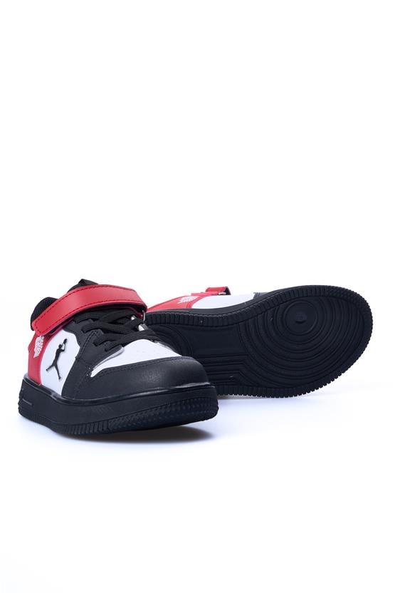 Cool Haykat Kısa Siyah Kırmızı Erkek Flt Ayakkabı