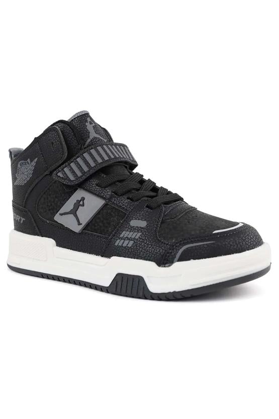 Cool King Uzun Siyah Filet Erkek Çocuk Spor Ayakkabı