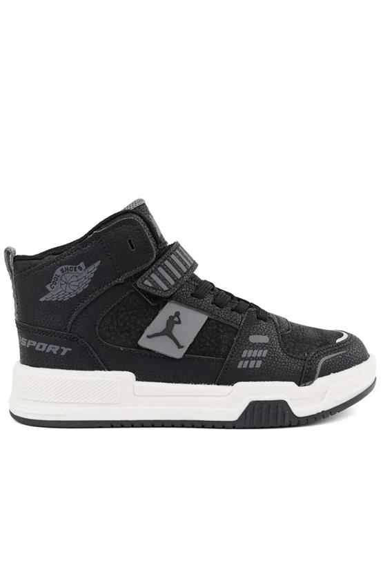 Cool King Uzun Siyah Filet Erkek Çocuk Spor Ayakkabı