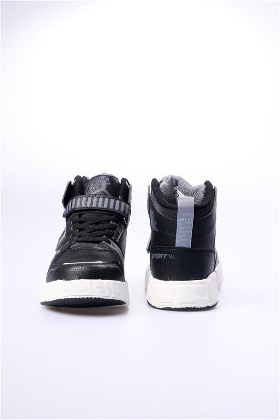 Cool King Uzun Siyah Flt Erkek Çocuk Ayakkabı