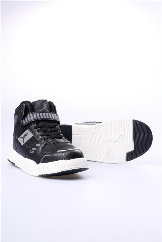 Cool King Uzun Siyah Flt Erkek Çocuk Ayakkabı