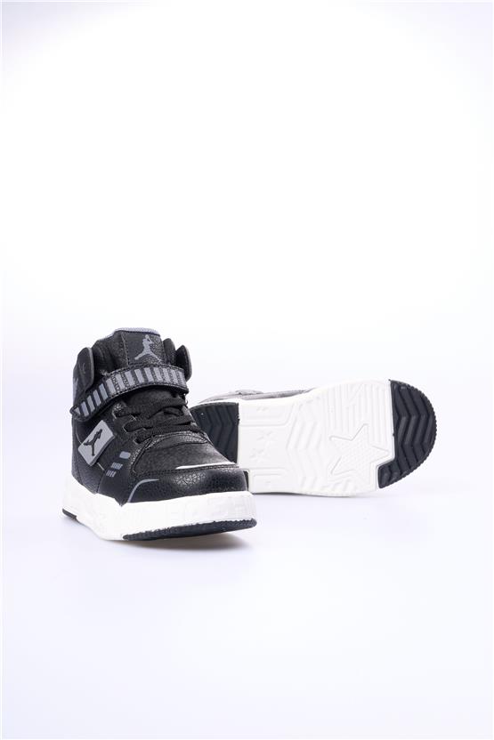 Cool King Uzun Siyah Patik Erkek Çocuk Ayakkabı