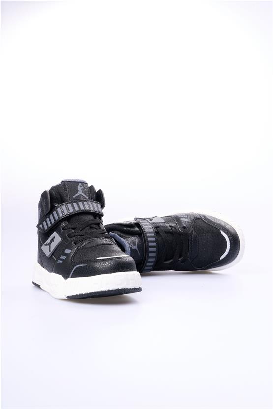 Cool King Uzun Siyah Patik Erkek Çocuk Ayakkabı