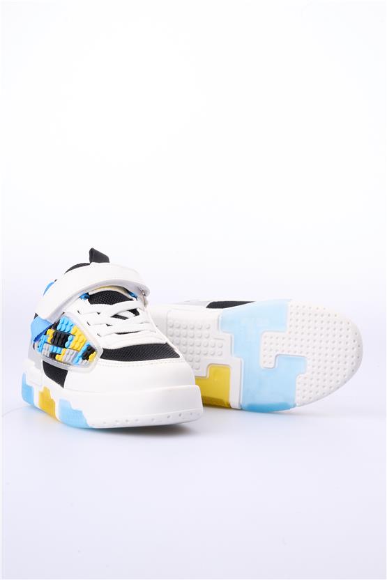 Cool Legos Siyah-Beyaz Patik Erkek Çocuk Ayakkabı