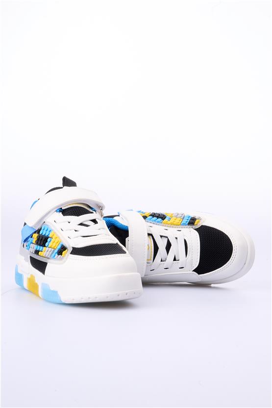 Cool Legos Siyah-Beyaz Patik Erkek Çocuk Ayakkabı