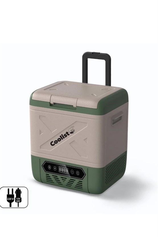 Coolist CLK18W 12/24Volt/ 220Volt 18 Litre Kompresörlü Tekerlekli Outdoor Oto Buzdolabı